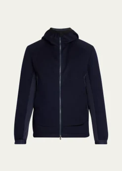 SeaseMen's Predator 3.0 Water-Resistant Padded Wool Jacket with Hood