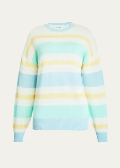 SEROYACassian Striped Linen-Blend Sweater