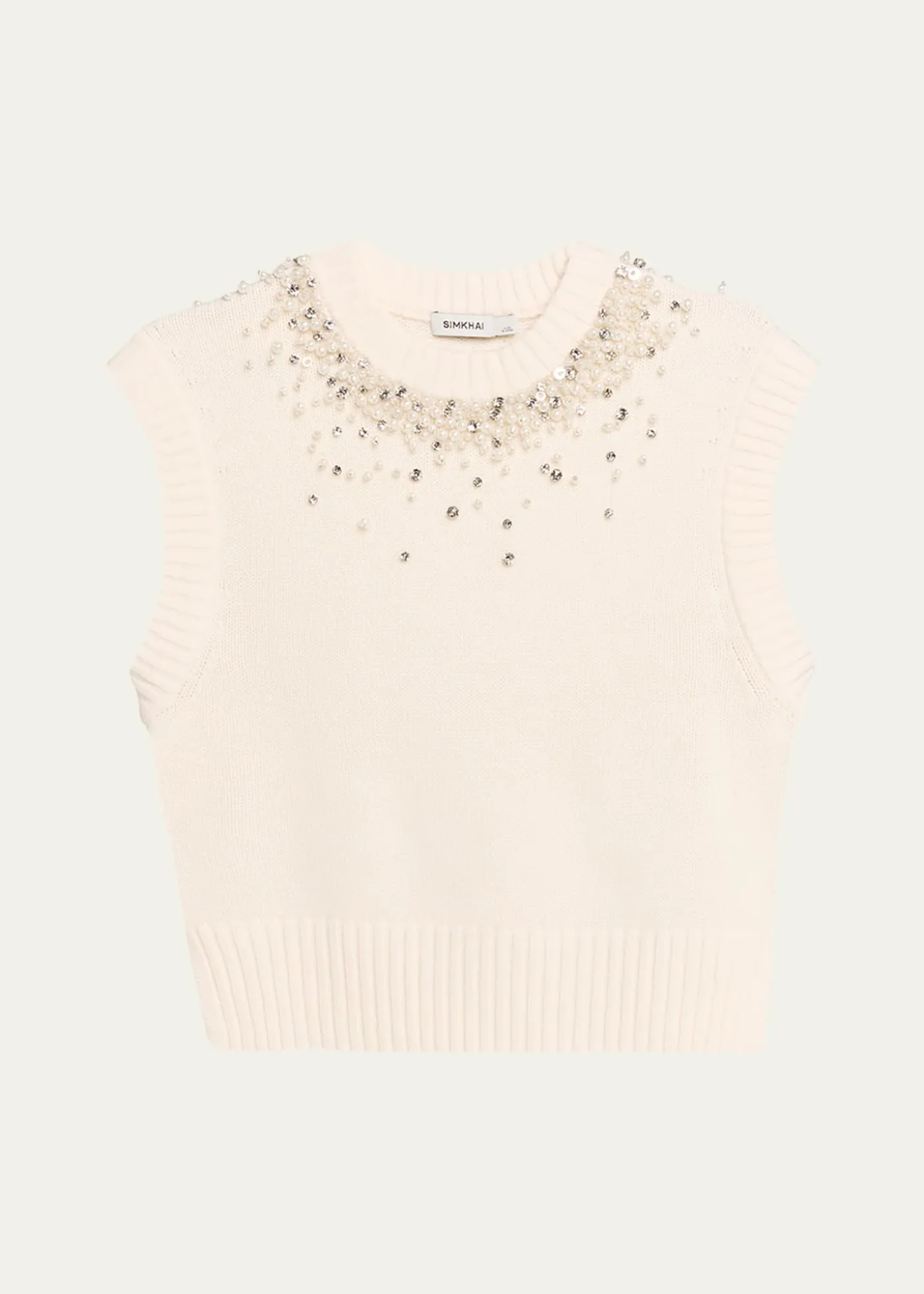 SIMKHAICandra Embellished Knit Vest