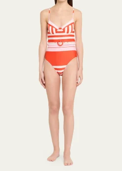 SIMKHAINoa Belted Bustier One-Piece Swimsuit