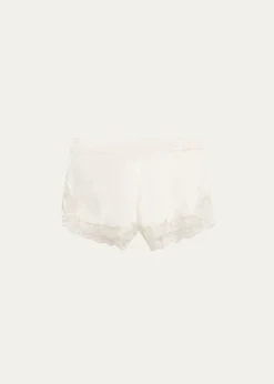 Simone PereleLove Me Lace-Trim Silk Sleep Shorts