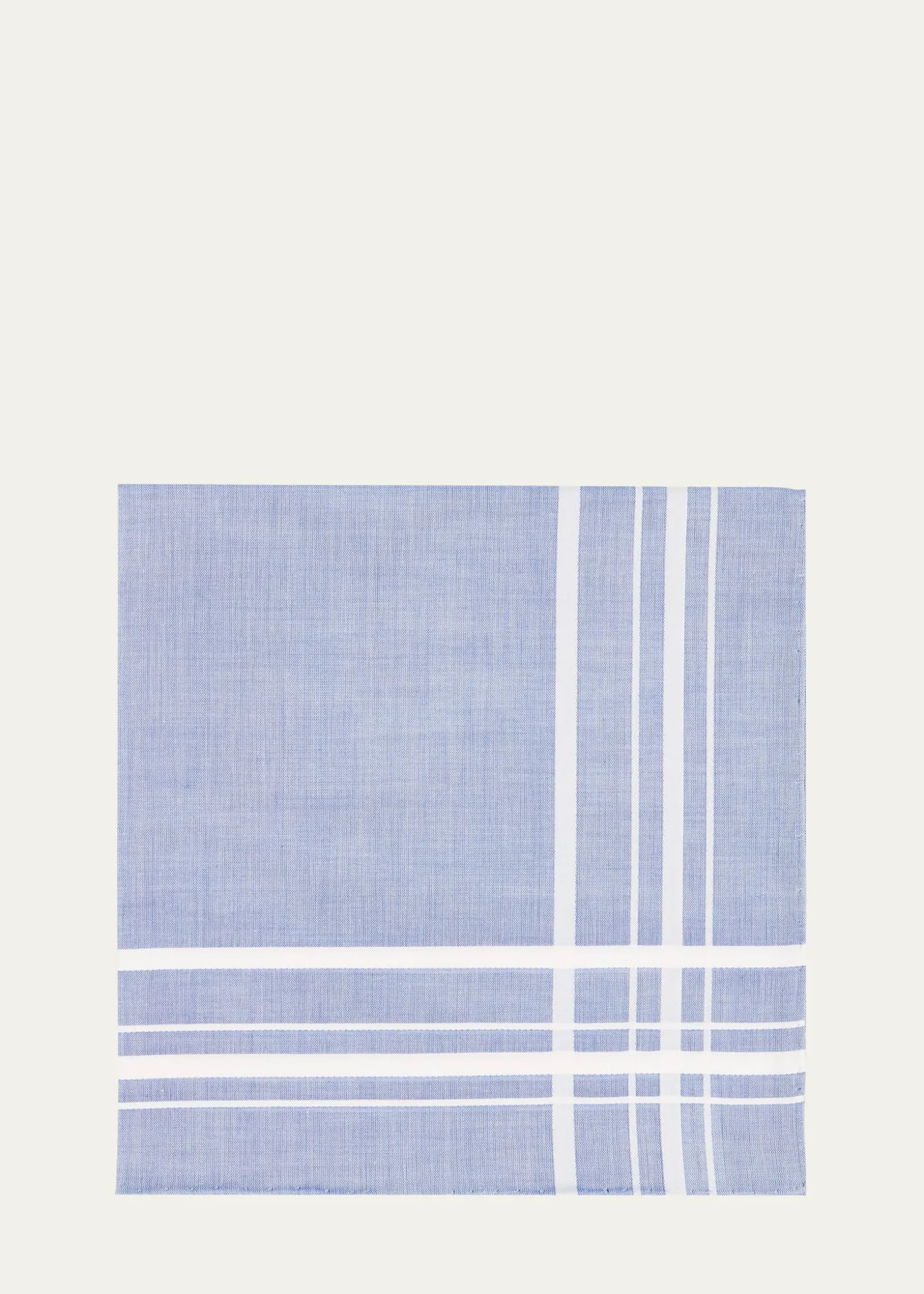 Simonnot GodardMen's Egyptian Cotton Check Pocket Square