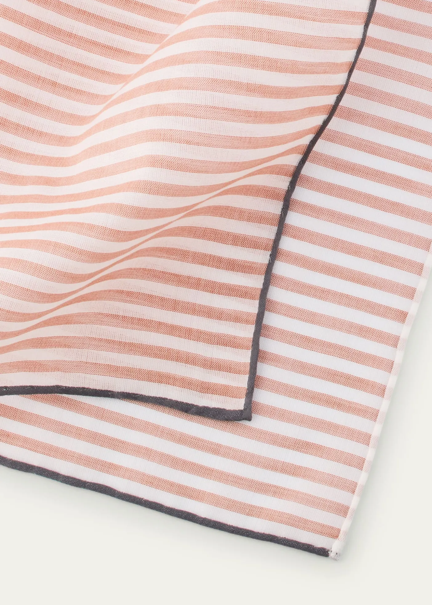 Simonnot GodardMen's Buren Cotton Stripe Pocket Square