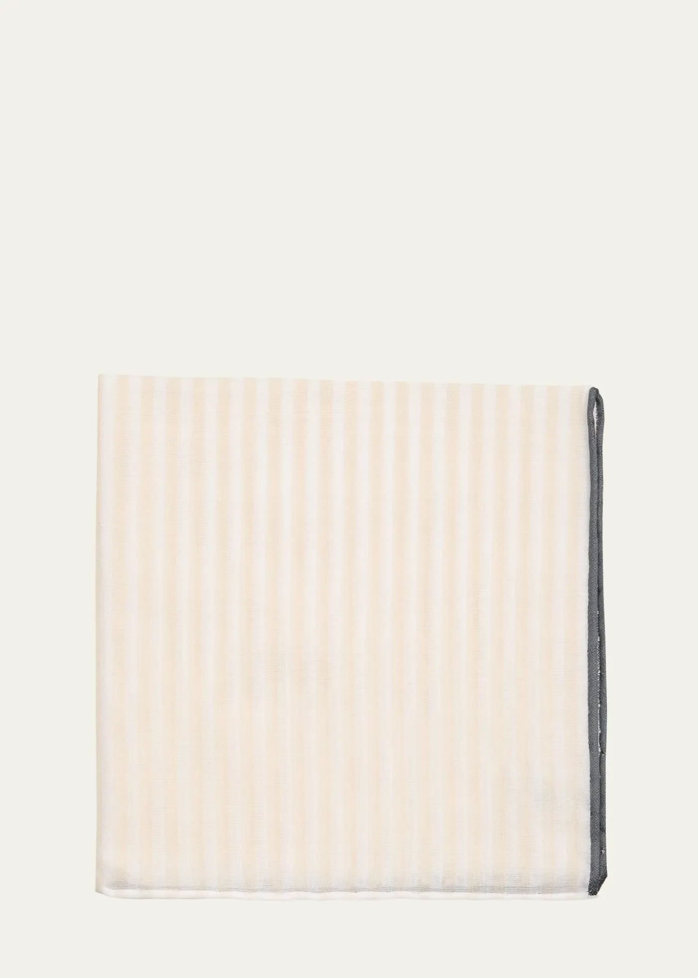 Simonnot GodardMen's Cotton Bengal Stripe Pocket Handkerchief