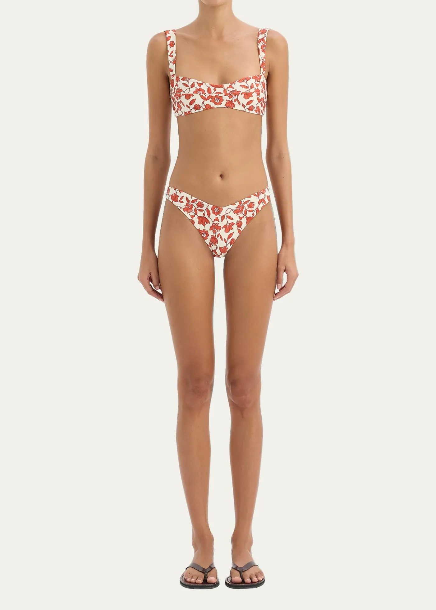 SIRChloe Floral Banded Bikini Top