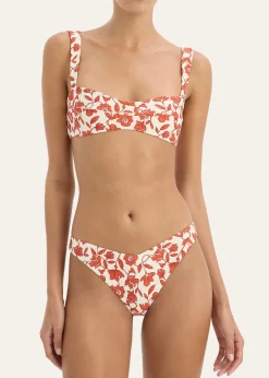 SIRChloe Floral Banded Bikini Top