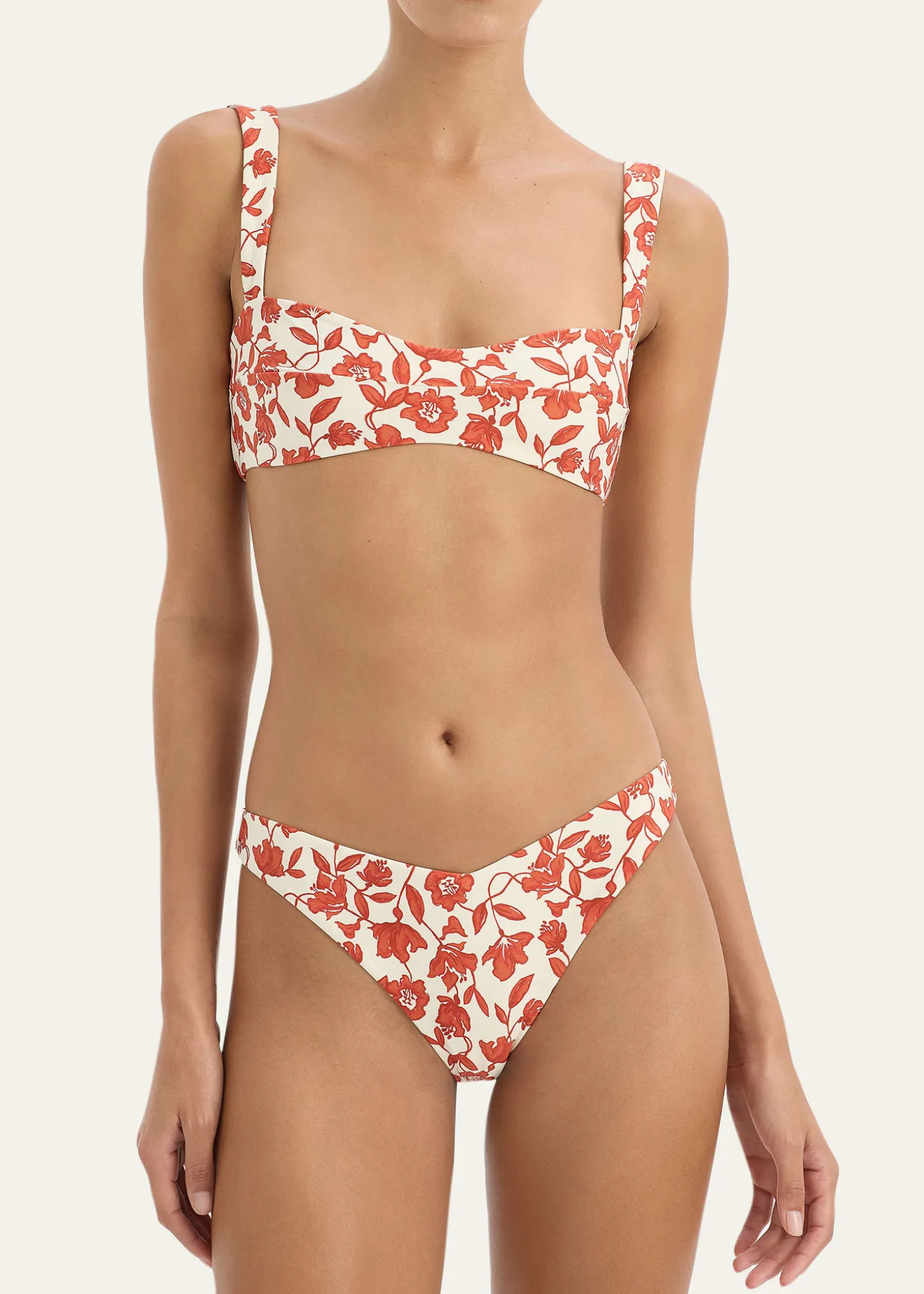 SIRChloe Floral Banded Bikini Top