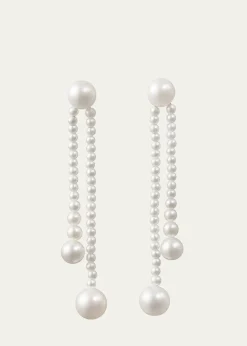 Sophie Bille BraheGrand Ruban de Perle 2-Strand Long Drop Earrings