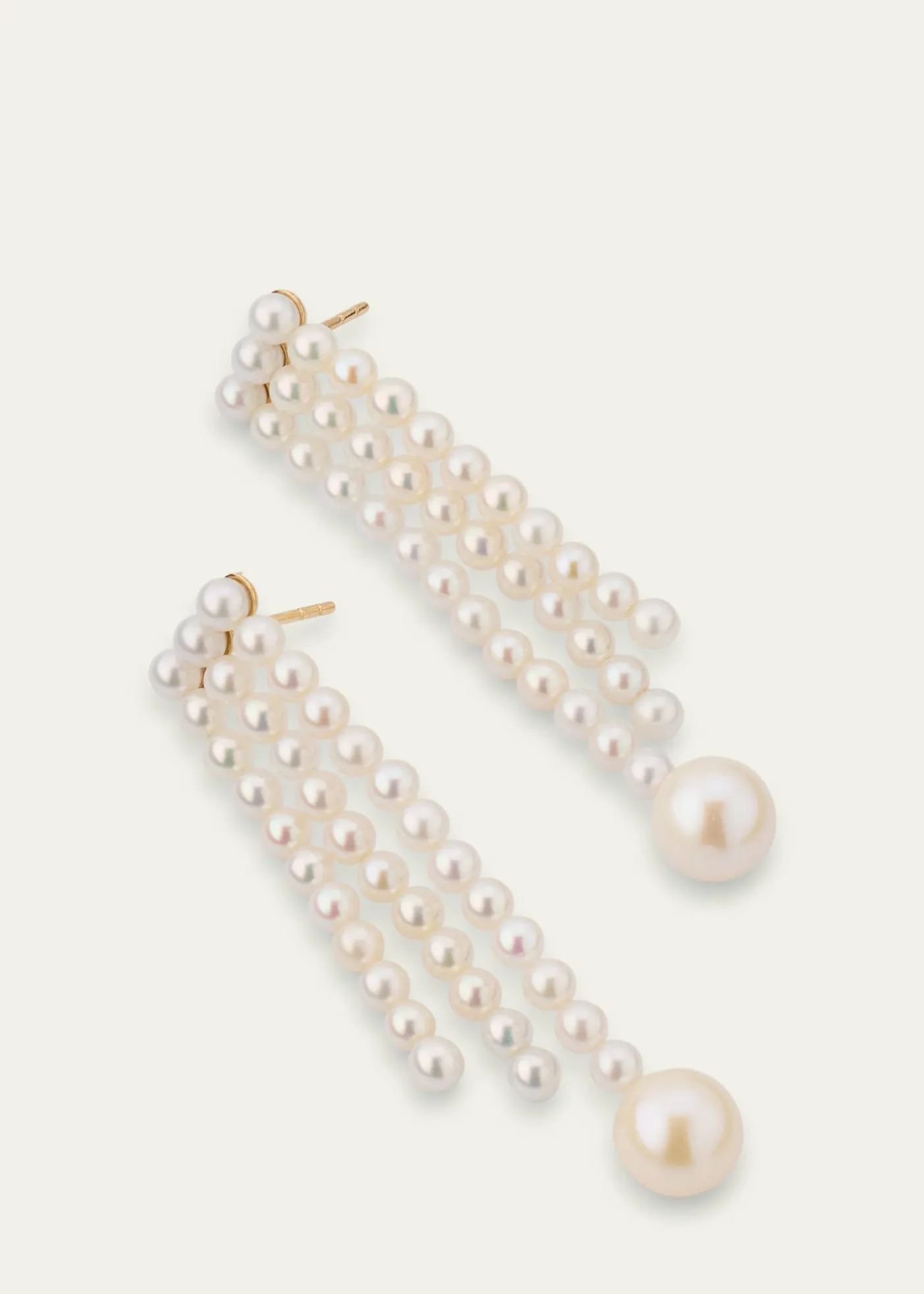 Sophie Bille Brahe14K Yellow Gold Freshwater Pearl Earrings