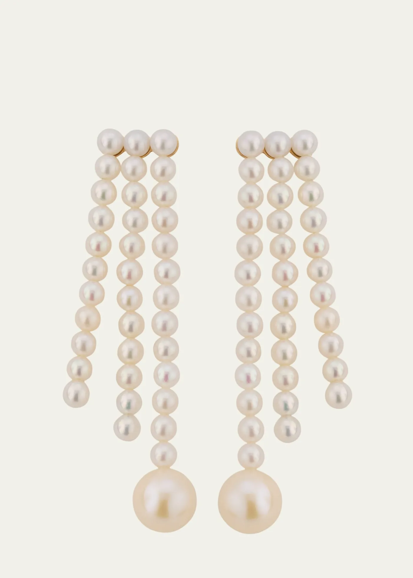 Sophie Bille Brahe14K Yellow Gold Freshwater Pearl Earrings