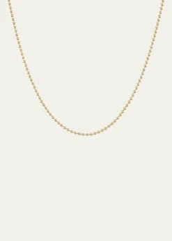 Sorellina18K Yellow Gold 2mm Ball Chain Necklace, 18"L