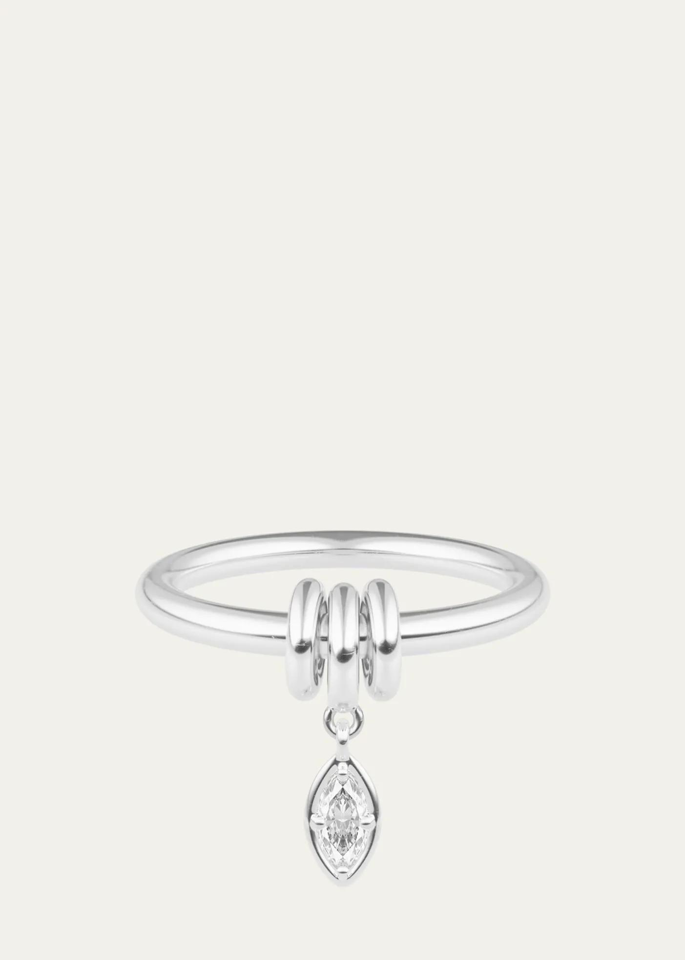 Spinelli KilcollinPia Marquise Diamond Sterling Silver Ring