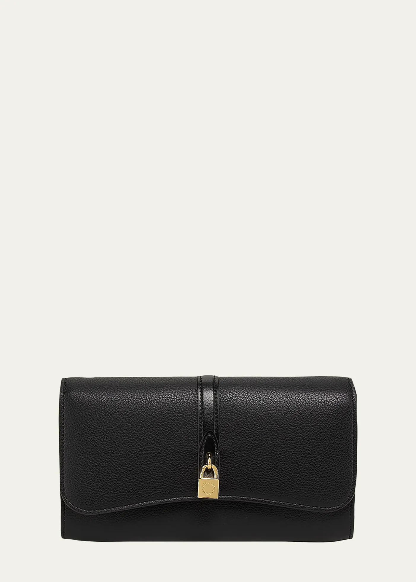 Stella McCartneyStella Ryder Embossed Grainy Eco Vegan Leather Wallet with Strap