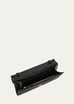 Stella McCartneyStella Ryder Embossed Grainy Eco Vegan Leather Wallet with Strap