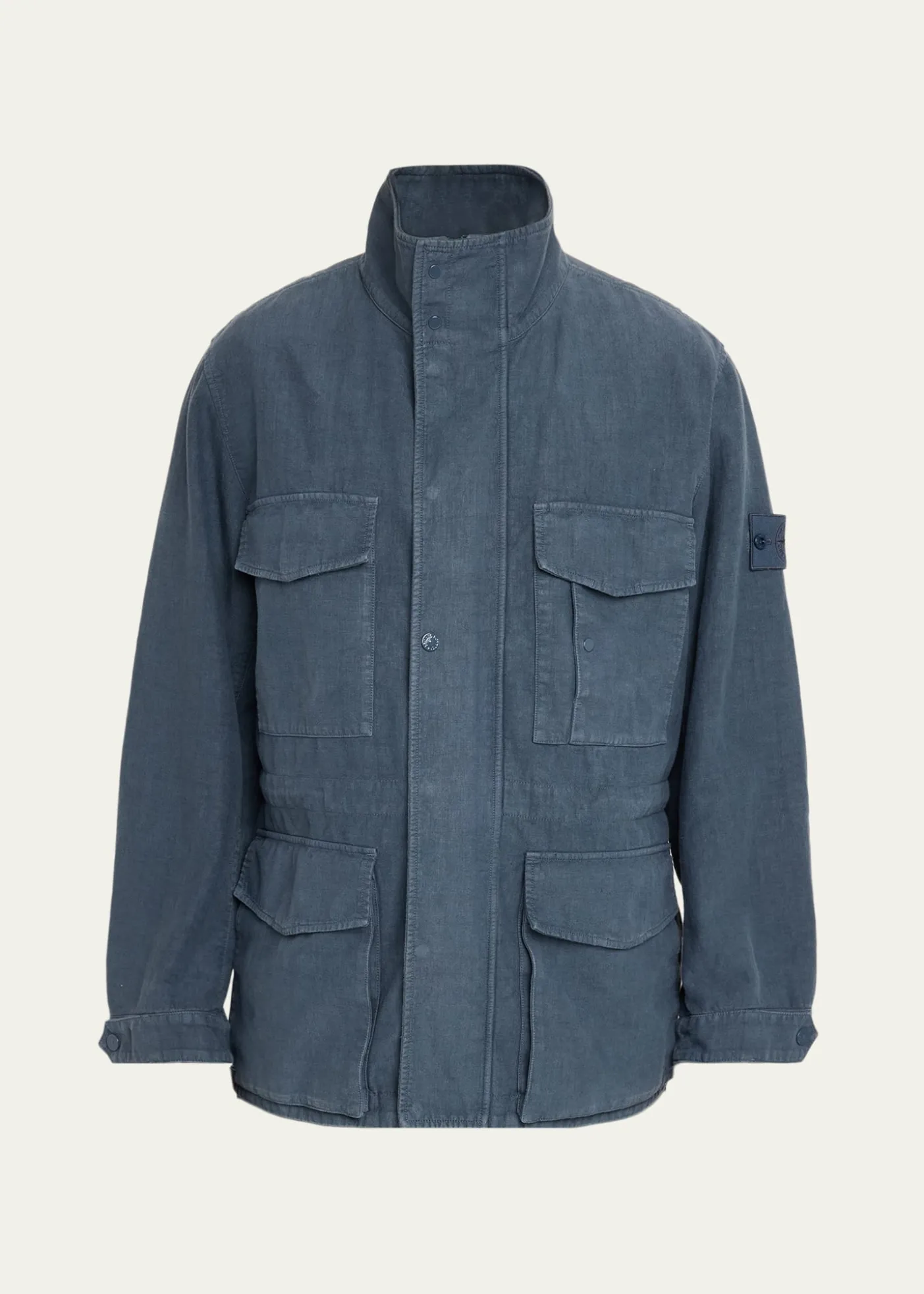 Stone IslandMen's Ghost Linen-Blend Field Jacket