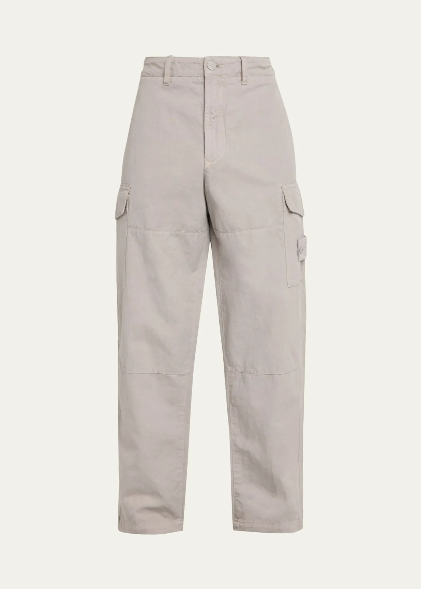 Stone IslandMen's Cotton and Linen Cargo Pants