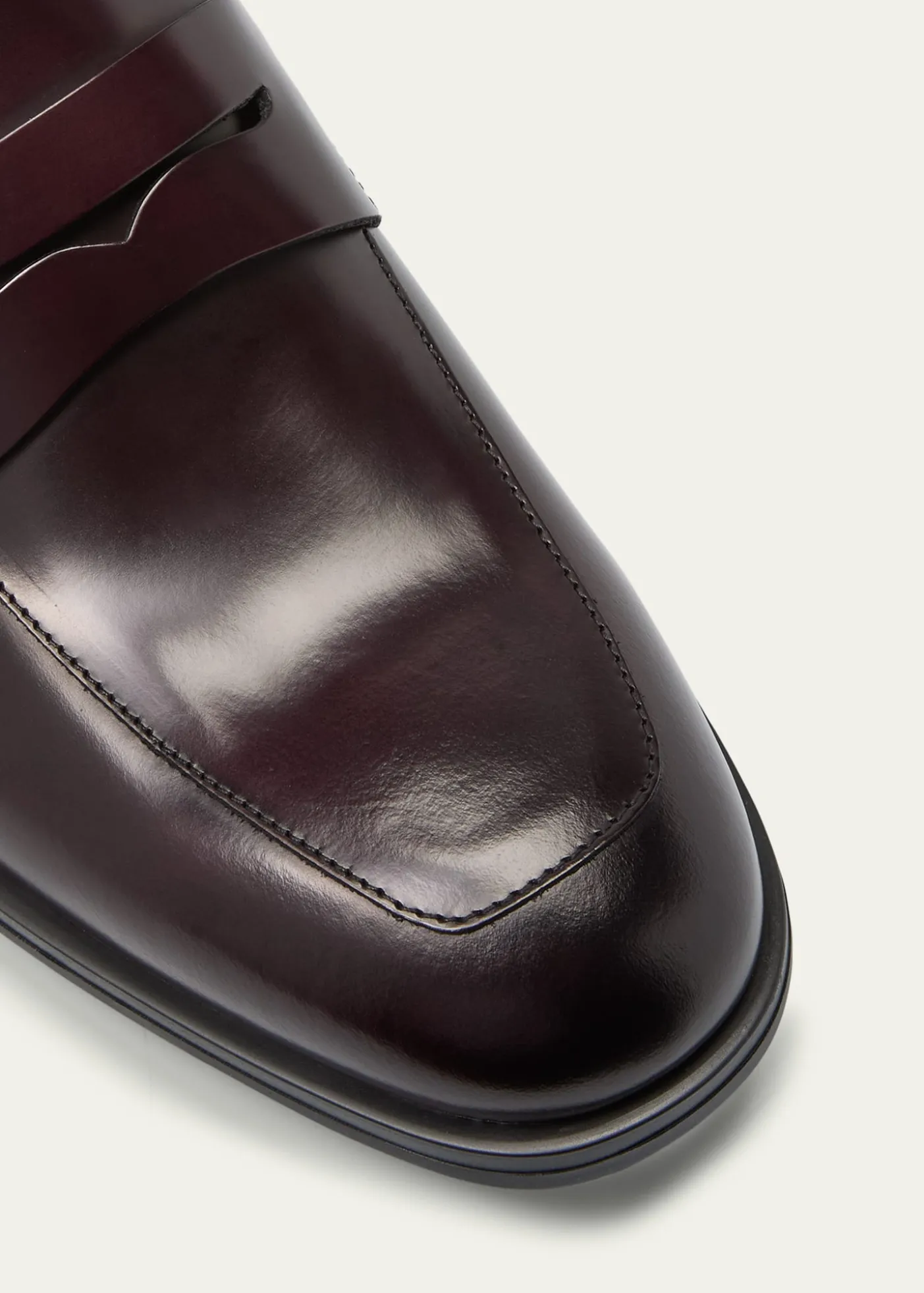 Stuart WeitzmanMen's Club Burnished Leather Penny Loafers