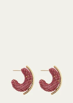 Susana VegaAlba Mini Beaded Hoop Earrings