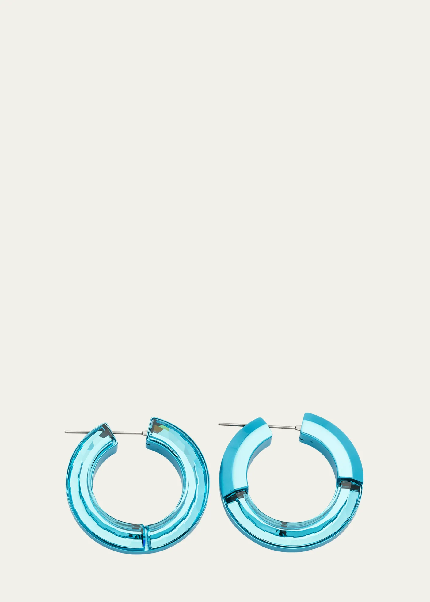 SWAROVSKILucent Hoop Earrings, Blue