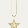 Sydney Evan14K Diamond Icon Wallpaper Star Charm Necklace