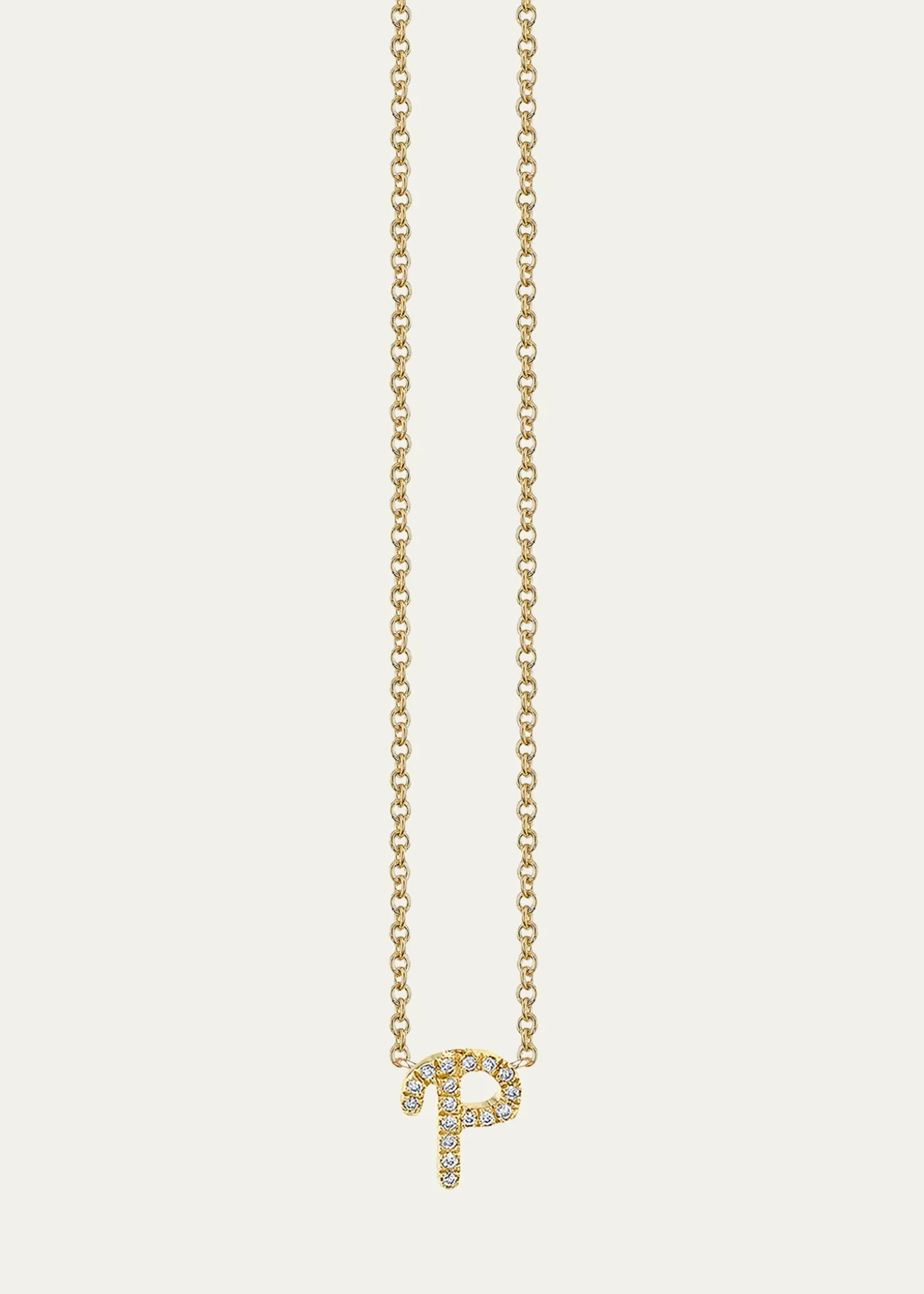 Sydney Evan14k Diamond Pave Initial Necklace