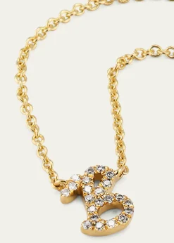 Sydney Evan14k Diamond Pave Initial Necklace