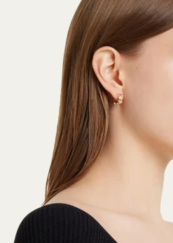 Sydney Evan14k Gold Diamond Hearts Hoop Earrings