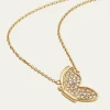 Sydney Evan14K Gold Diamond Pavé In Flight Butterfly Necklace