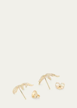 Sydney Evan14K Gold Diamond Starfish Stud Earrings
