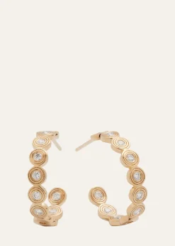 Sydney Evan14k Gold Fluted Diamond Earrings