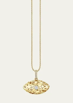 Sydney Evan14K Icon Wallpaper Evil Eye Pendant Necklace