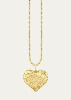 Sydney Evan14K Icon Wallpaper Heart Locket Necklace
