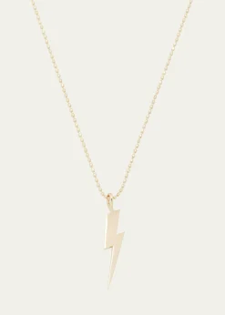 Sydney Evan14k Pure Lightning Bolt Necklace