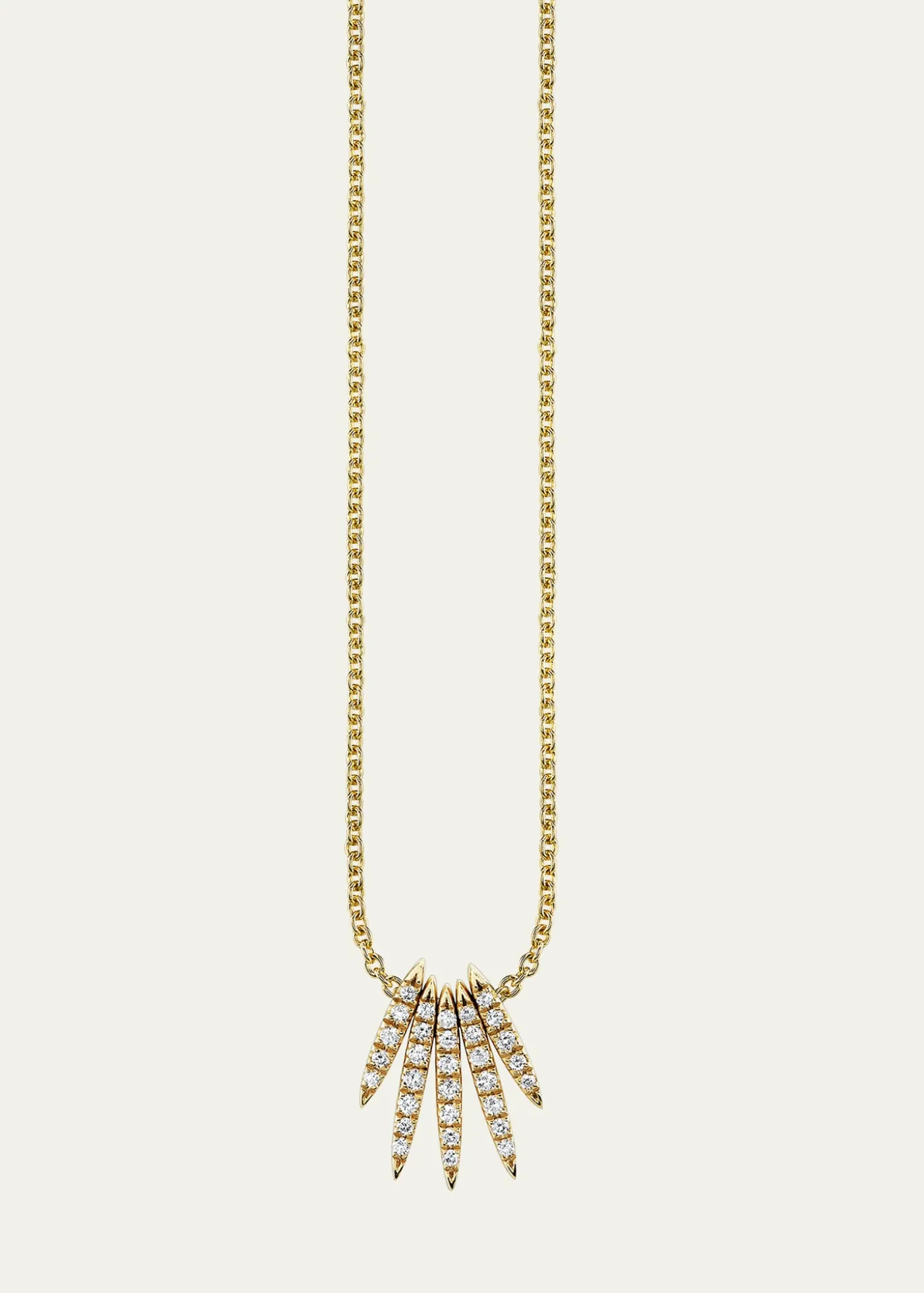 Sydney Evan14K Yellow Gold Needle Drop Diamond Necklace