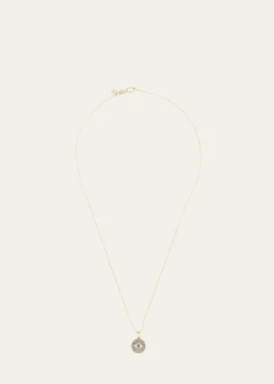 Sydney EvanSmall Diamond Evil Eye Medallion Necklace
