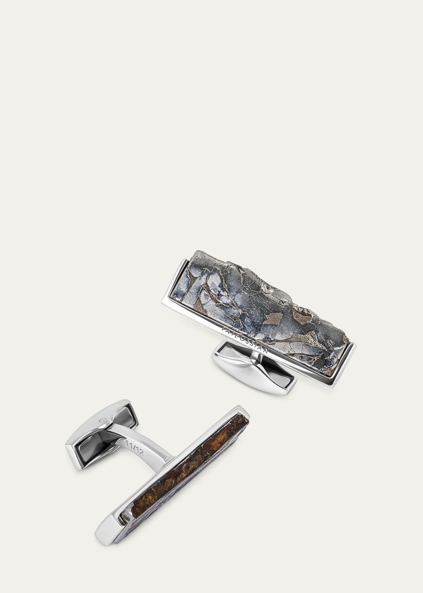 TateossianMen's Limited Edition Meteorite Seymchan Etched Cufflinks