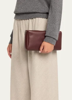 THE ROWCompact Clutch Bag in Nappa Leather