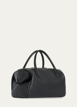 THE ROWFaye Rounded Top-Handle Bag in Leather