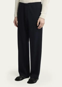 THE ROWMen's Ari Wool Gabardine Pants