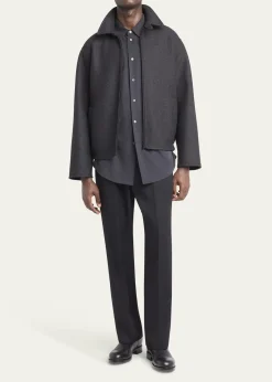 THE ROWMen's Dantes Melton Wool Full-Zip Bouson
