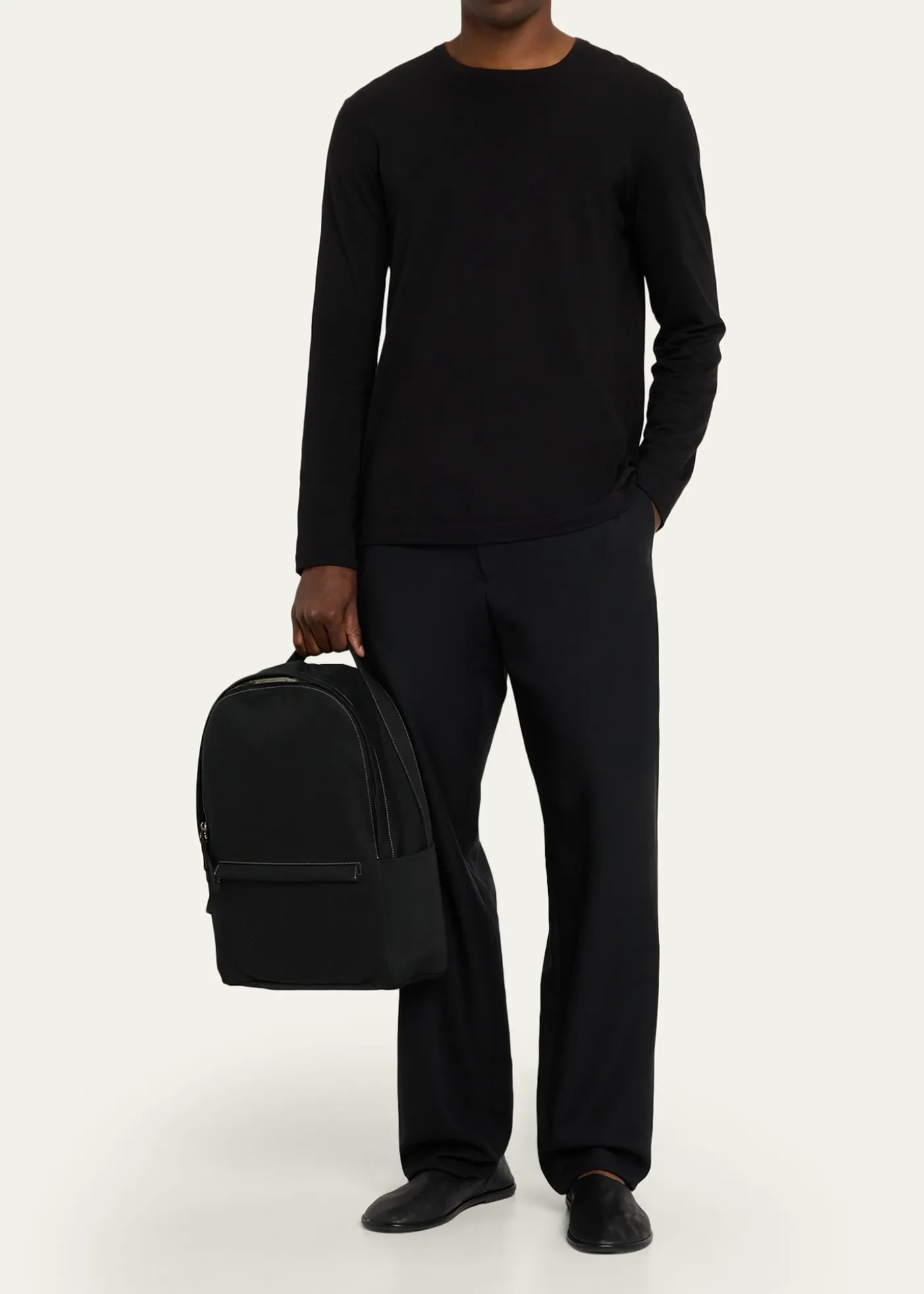 THE ROWMen's Sisal Canvas Backpack