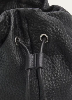 THE ROWMen's Sporty Leather Drawstring Pouch