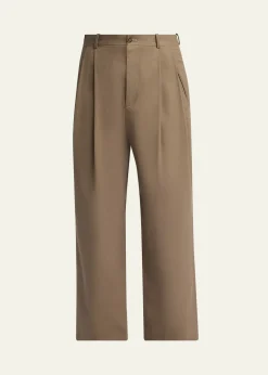 THE ROWMen's Tibor Cotton-Cashmere Gabardine Pants