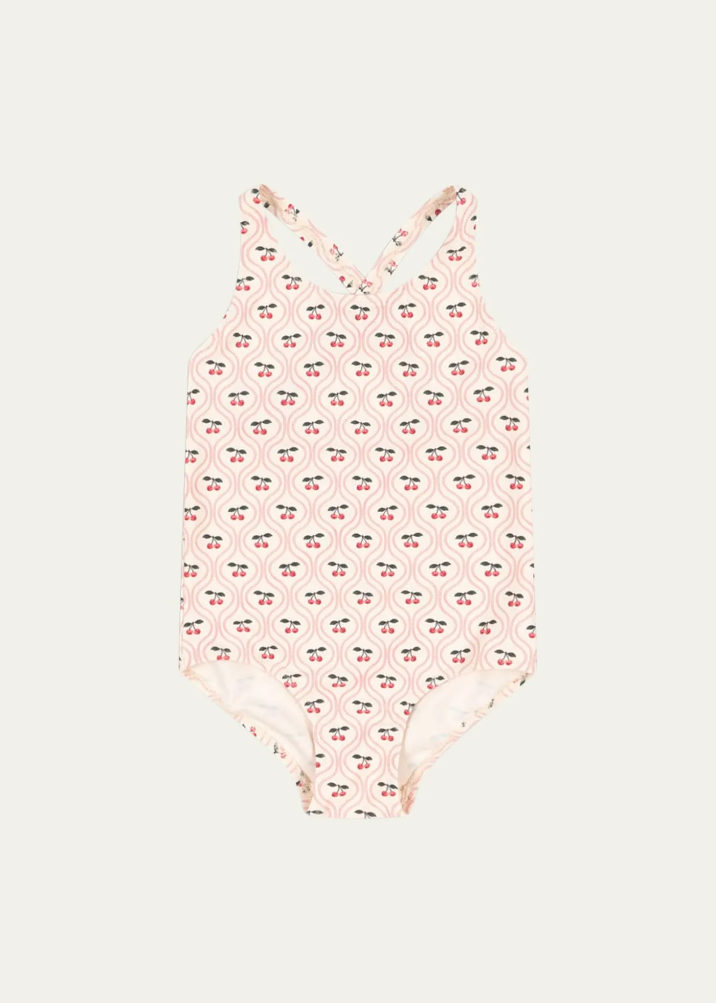 THIS ITEM IS NOT AVAILABLE.Konges SlojdGirl's Merle Cherry-Print One-Piece Swimsuit, Size 9M-10
