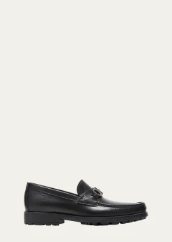 THIS ITEM IS NOT AVAILABLE.FerragamoMen's David Leather Lug-Sole Loafers