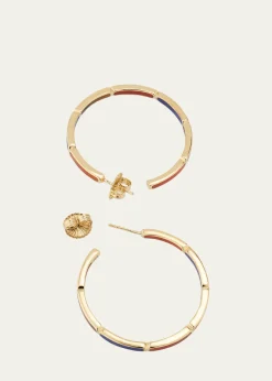 THIS ITEM IS NOT AVAILABLE.Jan LeslieInside Out Gemstone Hoop Earrings