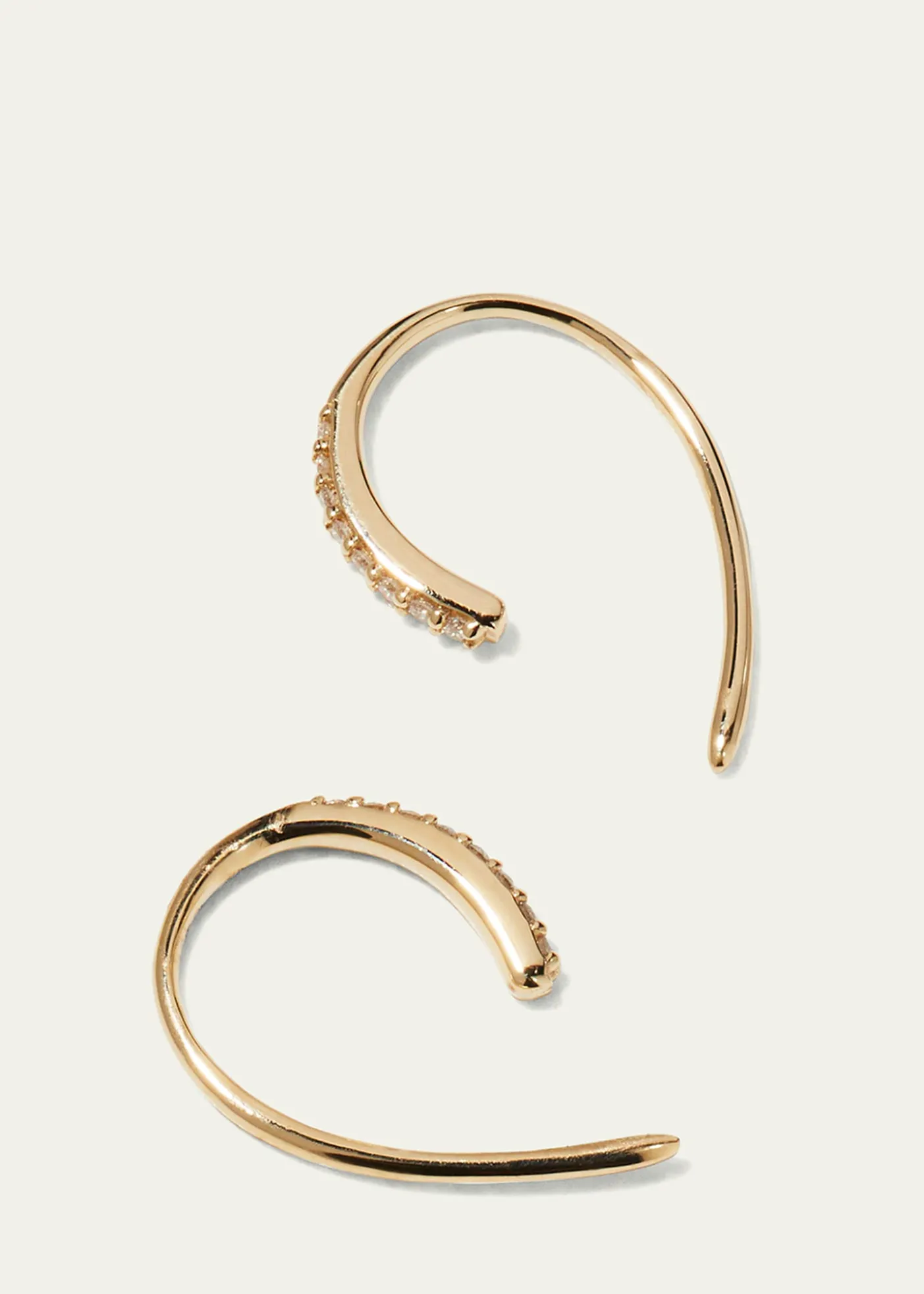 THIS ITEM IS NOT AVAILABLE.Lana14K Gold Diamond Mini Hooked Earrings