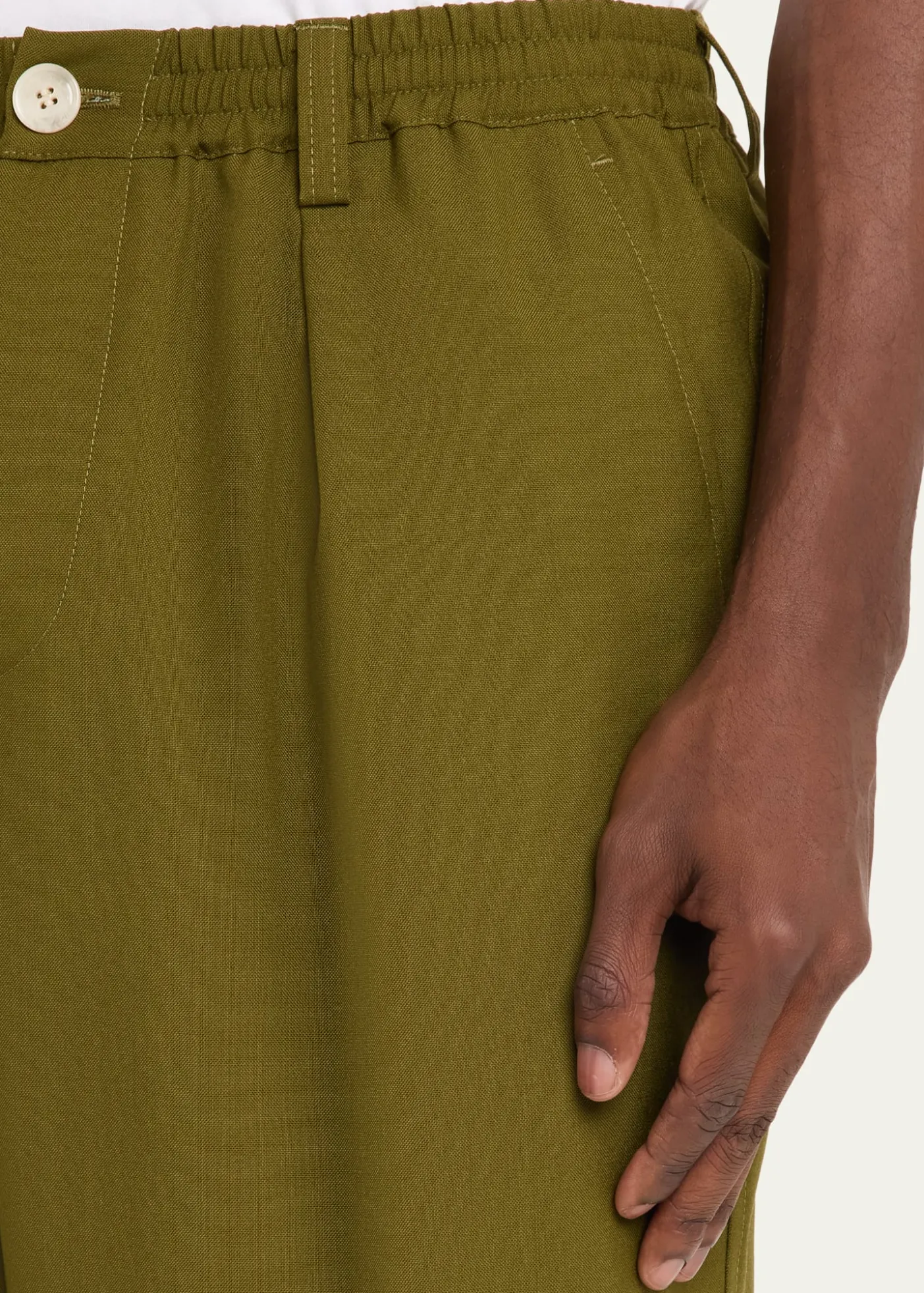 THIS ITEM IS NOT AVAILABLE.MarniMen's Wool Coulisse-Waist Pleated Trousers