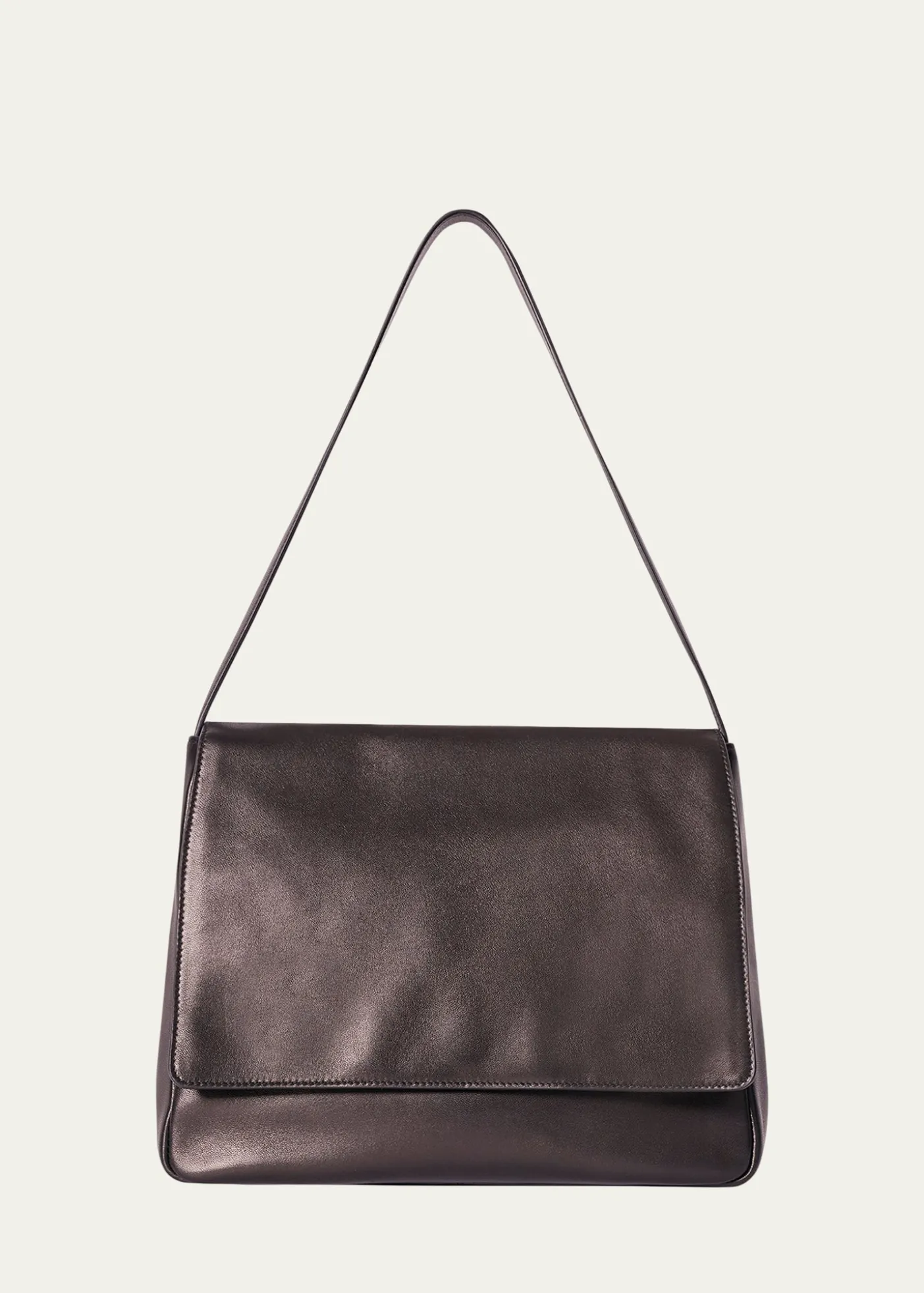 THIS ITEM IS NOT AVAILABLE.THE ROWNuance Flap Shoulder Bag in Leather