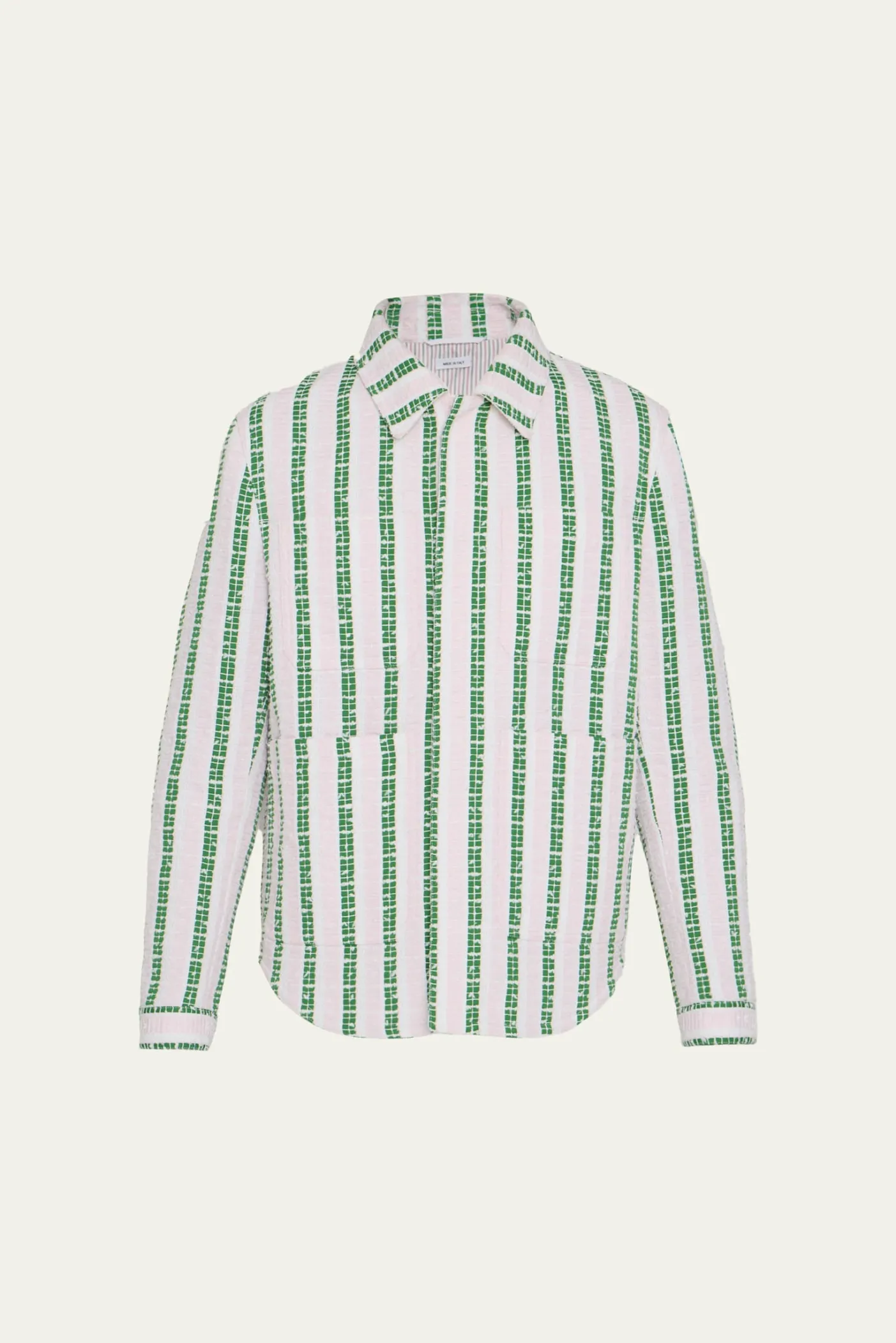 Thom BrowneMen's Rep Stripe Poplin Oversized Overshirt